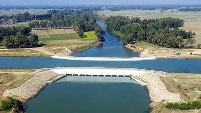Saryu Nahar National Project built at a cost of over ₹9800 crore was inaugurated by Prime Minister Narendra Modi on December 11 in Balrampur. (ANI) Saryu Nahar National Project built at a cost of over ₹9800 crore was inaugurated by Prime Minister Narendra Modi on December 11 in Balrampur. (ANI)