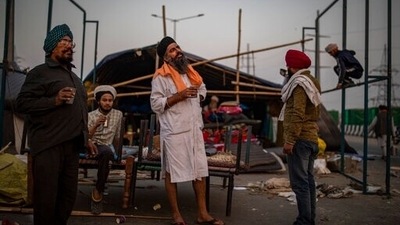 "Singhu border had become our home for the last one year. This movement united us (farmers) all as we fought together against the black farm laws irrespective of caste, creed and religion. This is a historic moment and the victorious result of the movement is even bigger," Kuljeet Singh Aulakh, a farmer from Moga in Punjab was quoted by saying news agency PTI. (AP)
