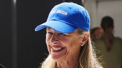 Laura Shepard Churchley, 74, who was a schoolgirl when her father first streaked into space, is one of six individuals due for liftoff at 8:45 a.m. Central time (1445 GMT) from Blue Origin's launch site outside the rural west Texas town of Van Horn. (AFP) Laura Shepard Churchley, 74, who was a schoolgirl when her father first streaked into space, is one of six individuals due for liftoff at 8:45 a.m. Central time (1445 GMT) from Blue Origin's launch site outside the rural west Texas town of Van Horn. (AFP)