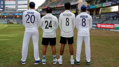 IND vs NZ: 'A lot of thought on the same page': Ajaz Patel explains origins of photo featuring the Ravindras and Patels (BCCI/TWITTER)