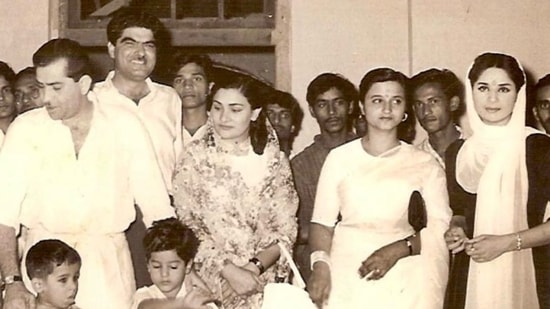 Boney Kapoor shared a throwback picture featuring his father Surinder Kapoor, Raj Kapoor, Krishna Raj Kapoor and Nirmal Kapoor. (Instagram)