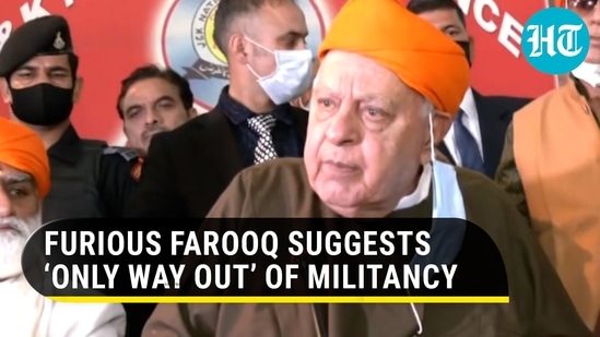 Furious Farooq suggests ‘only way out’ of militancy