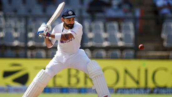 Mumbai: Indian skipper Virat Kohli plays a shot during the 3rd day of the 2nd cricket test match between India and New Zealand at Wankhede stadium.(PTI) Mumbai: Indian skipper Virat Kohli plays a shot during the 3rd day of the 2nd cricket test match between India and New Zealand at Wankhede stadium.(PTI)