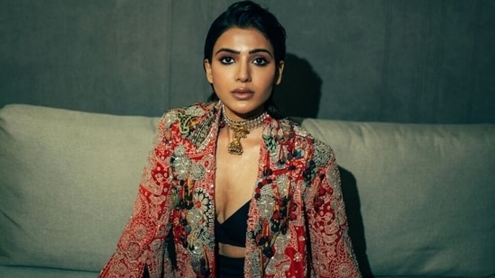 Samantha Ruth Prabhu's fierce look in black bralette-skirt set and jacket has us swooning: See pics