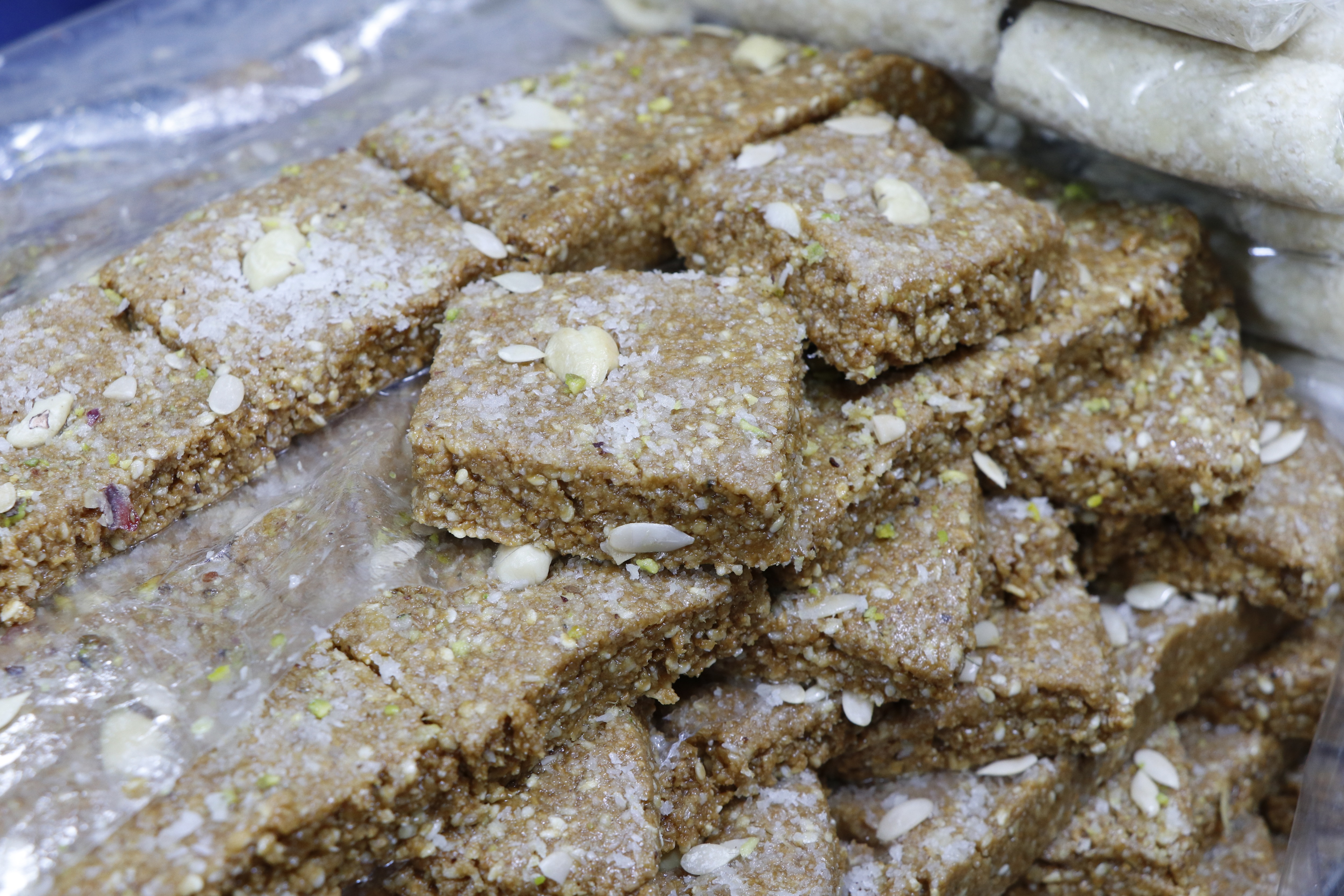 Khajur ki Barfi at Pandit Subedar & Sons in Kinari Bazar is a must try. (Photo: Dhruv Sethi/HT)