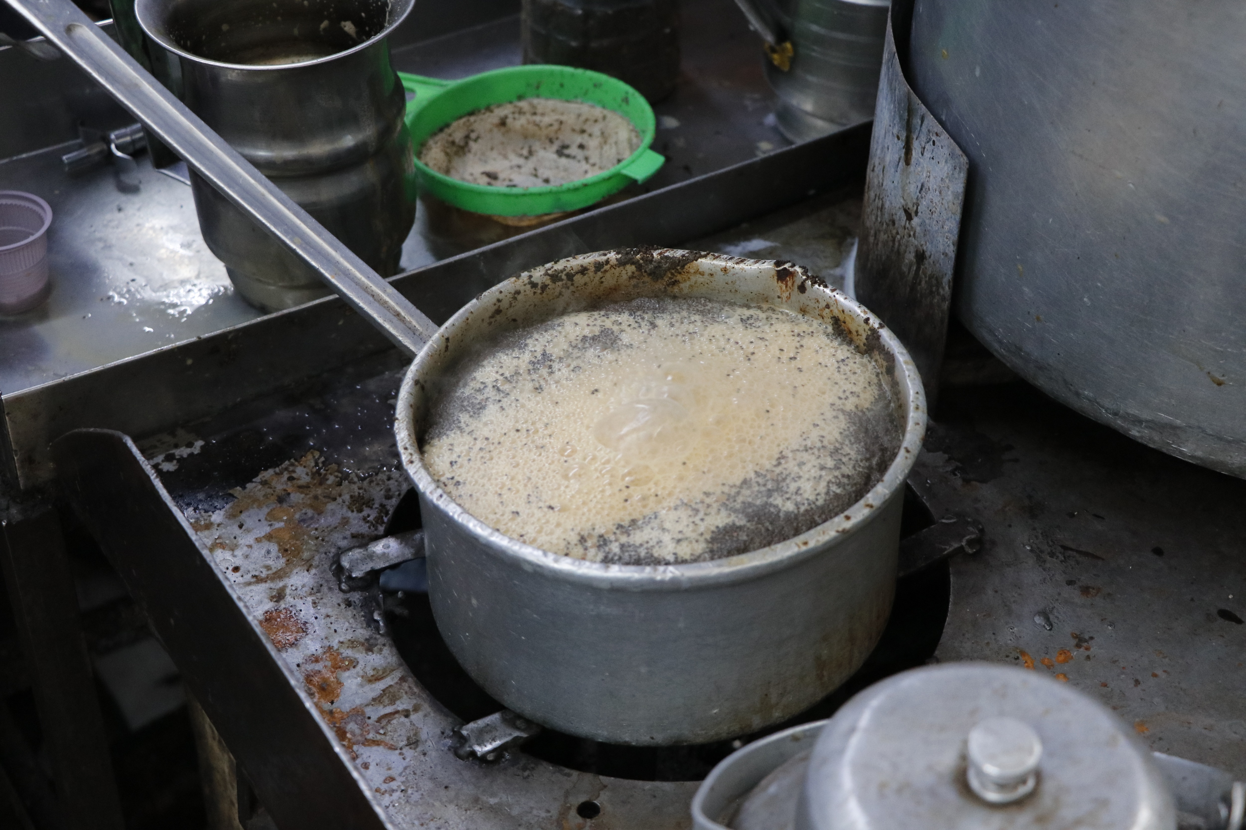 The tiny shop named Good Luck Cold Drink in Chandni Chowk sees a huge rush for butter tea and coffee during this time of the year. (Photo: Dhruv Sethi/HT)