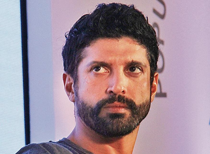 Mumbai, 16, April 2015 - Bollywood Actor,Director and Founder of MARD foundation Farhan Akhtar during press conference for his support to women’s empowerment television serial “Main Kuch Bhi Kar Sakti Hu”at Taj Lands End, Bandra - Photo by Pramod Thakur (Hindustan Times)