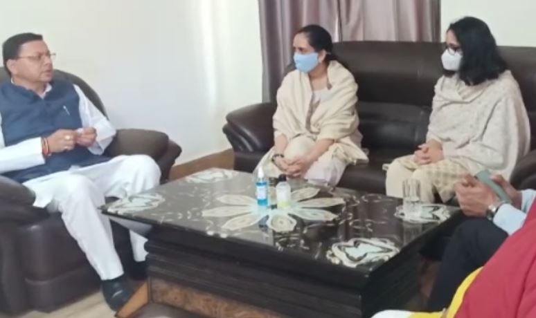 Uttarakhand chief minister Pushkar Singh Dhami met Gen Rawat's daughters on Saturday as they went to Haridwar to immerse the ashes of their parents.&nbsp;
