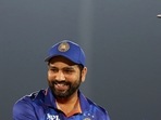 Jaipur, Nov 17 (ANI): New Zealand's Skipper Tim Southee and India's Skipper Rohit Sharma during the T20 International Match between India and New Zealand, at Sawai Mansingh Stadium in Jaipur on Wednesday. (ANI Photo)(ANI) Jaipur, Nov 17 (ANI): New Zealand's Skipper Tim Southee and India's Skipper Rohit Sharma during the T20 International Match between India and New Zealand, at Sawai Mansingh Stadium in Jaipur on Wednesday. (ANI Photo)(ANI)