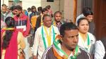 Congress candidates campaigning for Chandigarh MC polls. (HT Photo) Congress candidates campaigning for Chandigarh MC polls. (HT Photo)