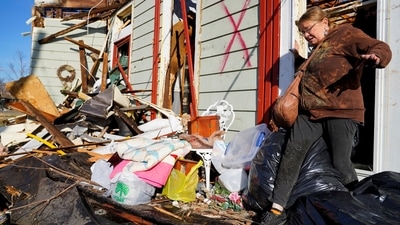 The death toll of 36 across five states includes six people in Illinois, where an Amazon facility was hit; four in Tennessee; two in Arkansas, where a nursing home was destroyed; and two in Missouri. (REUTERS)