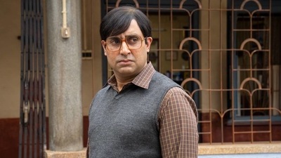 Abhishek Bachchan in a still from Bob Biswas. Abhishek Bachchan in a still from Bob Biswas.