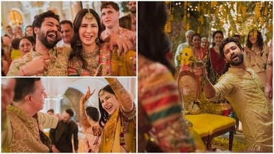 Vicky Kaushal and Katrina Kaif posts mehendi-sangeet pictures on Instagram. (Instagram)