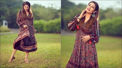Raveena Tandon was styled by celebrity stylist Richa Ranawat. (Instagram/officialraveenatandon)