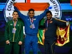 India's weightlifter Ajay Singh won gold medal in the men's 81kg category at the Commonwealth Weightlifting Championships 2021. India's weightlifter Ajay Singh won gold medal in the men's 81kg category at the Commonwealth Weightlifting Championships 2021. 