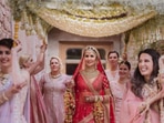 Katrina Kaif on her wedding day.