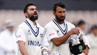 India's Virat Kohli and Cheteshwar Pujara (Action Images via Reuters)