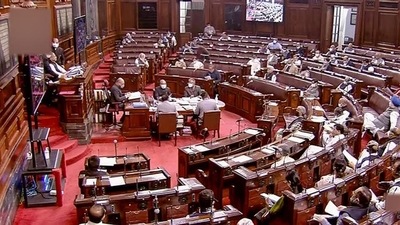 Opposition MPs also demanded a reply from the Leader of the House, Piyush Goyal. (PTI Photo) Opposition MPs also demanded a reply from the Leader of the House, Piyush Goyal. (PTI Photo)