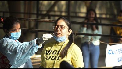 The district has also increased testing to a daily average of 4,000 samples. (Parveen Kumar/HT) The district has also increased testing to a daily average of 4,000 samples. (Parveen Kumar/HT)