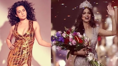 Kangana Ranaut wished Harnaaz Sandhu on her Instagram Stories. Kangana Ranaut wished Harnaaz Sandhu on her Instagram Stories. 