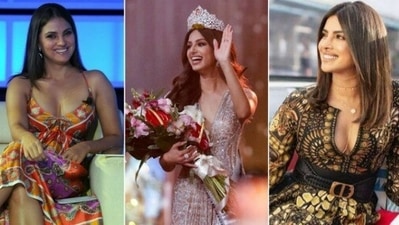 Lara Dutta, Priyanka Chopra congratulate Harnaaz Sandhu on historic win. Lara Dutta, Priyanka Chopra congratulate Harnaaz Sandhu on historic win. 