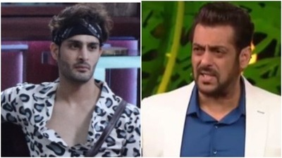 Salman Khan schooled Umar Riaz on Bigg Boss 15. Salman Khan schooled Umar Riaz on Bigg Boss 15. 