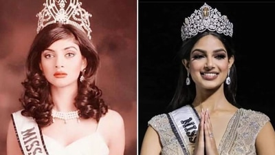 Sushmita Sen has written a note for Miss Universe 2021 Harnaaz Sandhu. Sushmita Sen has written a note for Miss Universe 2021 Harnaaz Sandhu. 