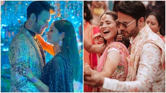 What Ankita Lokhande and Vicky Jain wore for wedding engagement and Mehendi: All pics and video