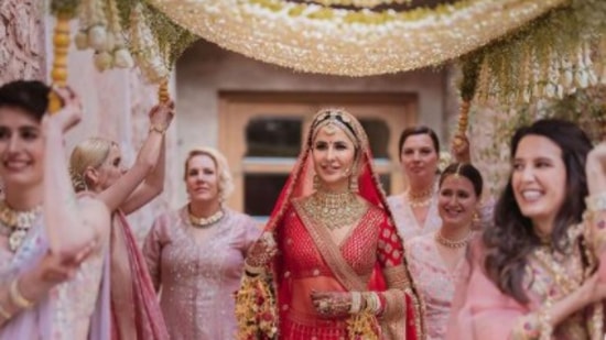 Katrina Kaif on her wedding day.