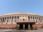 The Parliament building in New Delhi. The Parliament building in New Delhi.