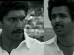 Ranveer Singh and Harrdy Sandhu as Kapil Dev and Madan Lal, respectively in 83. Ranveer Singh and Harrdy Sandhu as Kapil Dev and Madan Lal, respectively in 83.