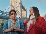 Huma Qureshi and Sonakshi Sinha in a still from Double XL announcement video. Huma Qureshi and Sonakshi Sinha in a still from Double XL announcement video. 