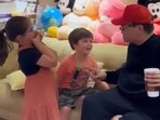 Karan Johar shared a video featuring his kids Yash and Roohi.