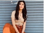 Sanjana Sanghi, in a cropped top and corduroy pants, speaks of 'being an artist'