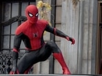 Tom Holland and Benedict Cumberbatch in Spider-Man: No Way Home. Tom Holland and Benedict Cumberbatch in Spider-Man: No Way Home.
