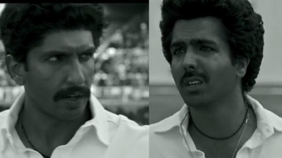 Ranveer Singh and Harrdy Sandhu as Kapil Dev and Madan Lal, respectively in 83. Ranveer Singh and Harrdy Sandhu as Kapil Dev and Madan Lal, respectively in 83. 