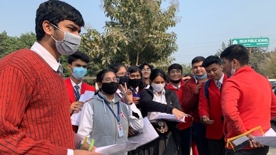 CBSE Class 12 chemistry term 1: Tanishq Bathwal of Class 12 B2 found the Chemistry paper to be a balanced one and the best he had attempted so far. (HT Photo) CBSE Class 12 chemistry term 1: Tanishq Bathwal of Class 12 B2 found the Chemistry paper to be a balanced one and the best he had attempted so far. (HT Photo)