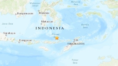 Indonesia experiences frequent quakes and volcanic eruptions due to its position on the Pacific “Ring of Fire”.&nbsp; (Photo via social media)