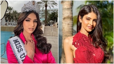 Miss Universe 2021 Harnaaz Sandhu gets congratulatory message from Miss India World 2020 Manasa Varanasi Miss Universe 2021 Harnaaz Sandhu gets congratulatory message from Miss India World 2020 Manasa Varanasi