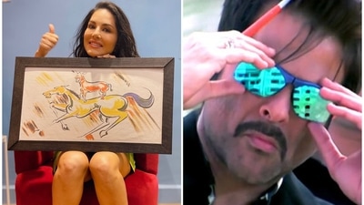 Sunny Leone shared a photo of herself and it had an Anil Kapoor connection.