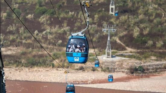 The road distance between Anandpur Sahib and Naina Devi is 24.7 kilometres and the ropeway project will cut it down to 3.5 kilometres. (PTI/Representational image)