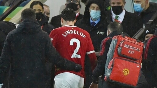 Manchester United's Victor Lindelof recovering well after suffering breathing problems against Norwich(AP)