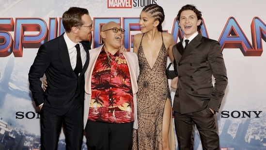 Spider-Man: No Way Home had its world premiere at Fox Village Theater in Los Angeles on Tuesday,(AFP)