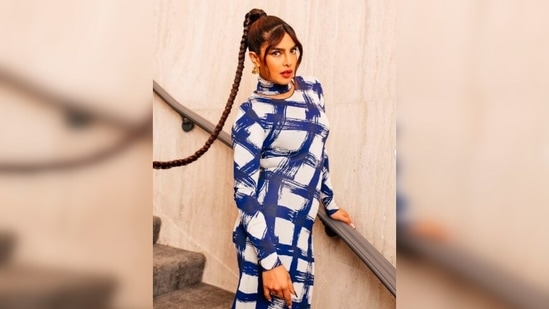 Priyanka Chopra was styled by celebrity stylist Law Roach for The Matrix Resurrections' promotional event.(Instagram/@priyankachopra)