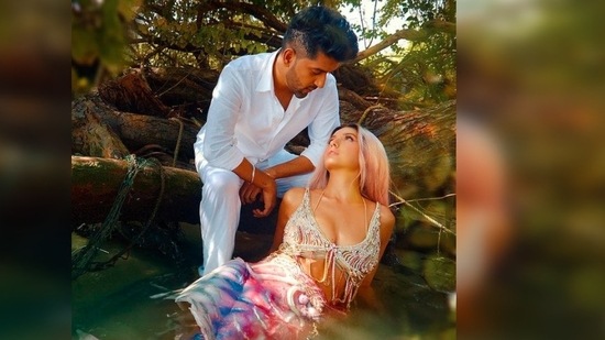 Nora Fatehi took to her Instagram handle to share her photo and captioned it, "they said “As long as you live under my ocean, you'll obey my rules” so i left…."(Instagram/@ gururandhawa)