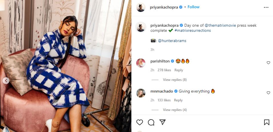 Priyanka also shared several pictures from her photoshoot.