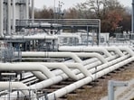 Pipes are pictured at a gas compressor station in Mallnow, Germany.&nbsp;