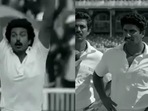 Dinker Sharma as Kirti Azad and Ranveer Singh as Kapil Dev in 83. Dinker Sharma as Kirti Azad and Ranveer Singh as Kapil Dev in 83.