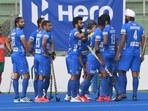 India net 9 goals and swept past the hosts with ease. (Hockey India) India net 9 goals and swept past the hosts with ease. (Hockey India)