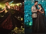 Ankita Lokhande channels fairy tale vibes on cocktail in a black shimmery gown